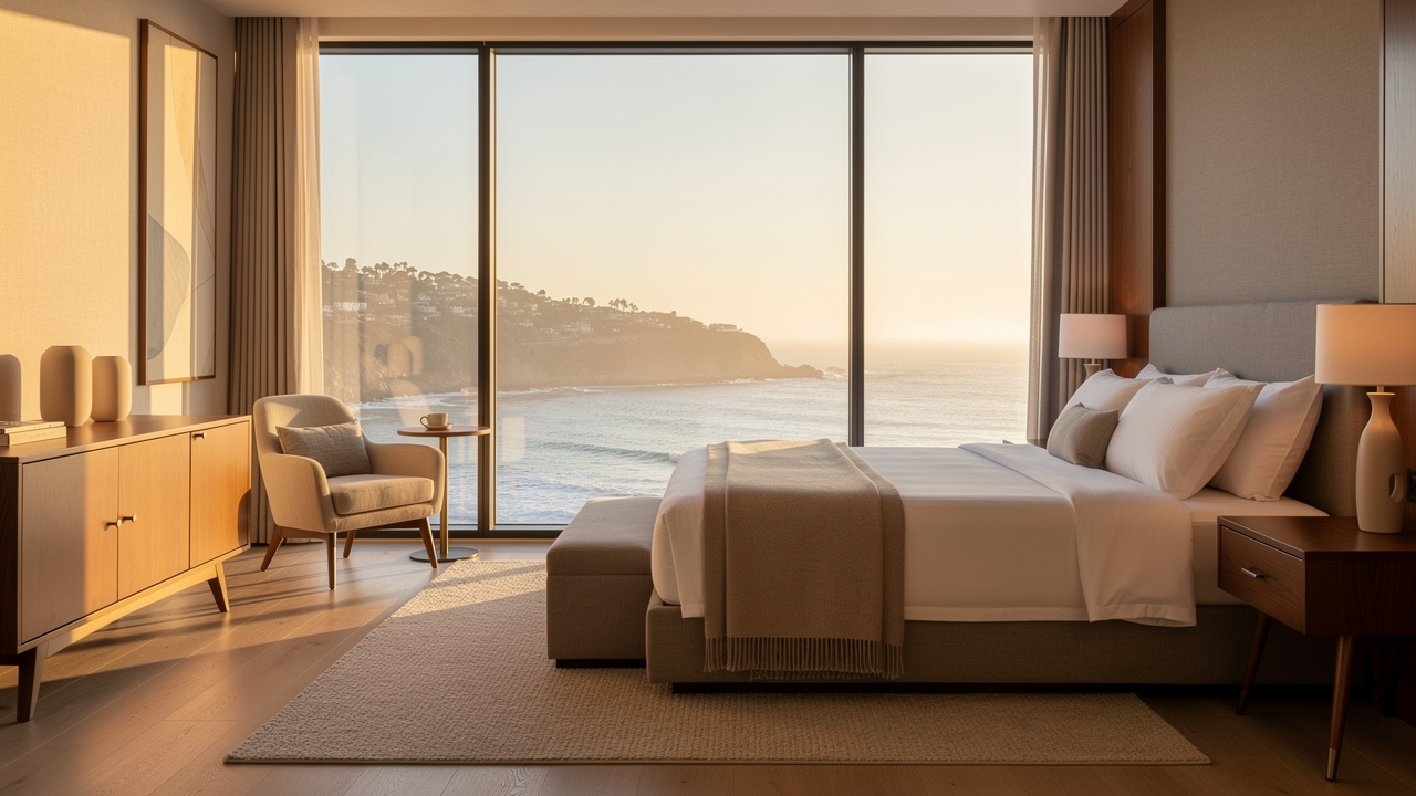 Luxury boutique hotel near Rancho Santa Fe with Pacific Ocean views in La Jolla